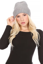 Load image into Gallery viewer, KNITTED SEQUIN BEANIE
