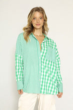 Load image into Gallery viewer, Plaid button up top
