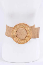 Load image into Gallery viewer, Oversize Bamboo Buckle Elastic Belt - Image #1
