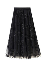 Load image into Gallery viewer, Floral lace midi skirt
