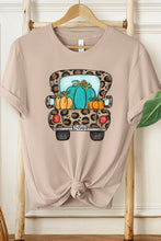 Load image into Gallery viewer, Fall Leopard Pumpkin Truck Graphic Tee
