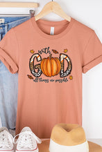 Load image into Gallery viewer, God All Things Possible Pumpkin Tee
