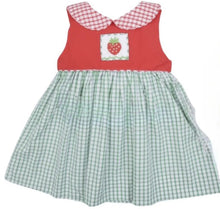 Load image into Gallery viewer, Strawberry Hand Smocked Baby Dress - Image #1
