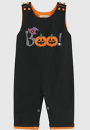 Preorder ETA 7/15-8/15-Black and Orange
Boo Halloween Overalls - Image #1