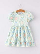 Load image into Gallery viewer, Playful Fall Thanksgiving Pumpkin Girls Dress
