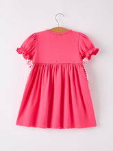 Load image into Gallery viewer, Hot Pink Smocked Church Christ Bishop Christening Dress
