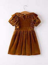 Load image into Gallery viewer, Autumn Velvet Girls Dress-Multiple colors available
