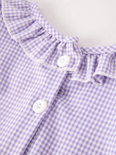 Load image into Gallery viewer, Fall Halloween Purple Balloon Pumpkin Cat Smock Embroidery Baby Girl Dress
