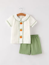 Load image into Gallery viewer, Thanksgiving &amp; Halloween Pumpkin Applique Boy&#39;s Set
