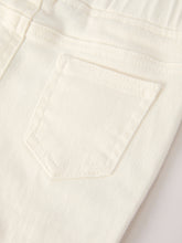 Load image into Gallery viewer, Fall Christmas Charming White Denim Pants with Cute Bows
