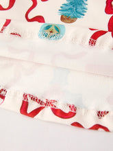 Load image into Gallery viewer, Christmas Candy Cane Gift Print Girls Dress
