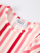 Load image into Gallery viewer, Valentine’s Girls Long Sleeve 3-Piece Dress Set with Hearts and Stripes

