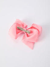 Load image into Gallery viewer, St. Patrick  Shamrock Pink Hair Bow – Lucky Girls Hair Clip
