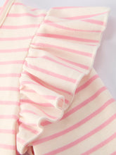 Load image into Gallery viewer, St. Patrick’s Day Stripe Top with Glitter Shamrock and Sequin Skirt Set
