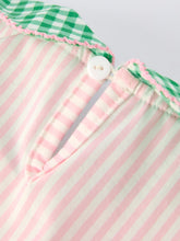 Load image into Gallery viewer, St. Patrick's Day Shamrock Girls' Striped Plaid Dress
