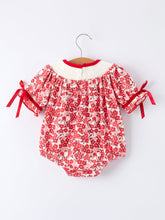 Load image into Gallery viewer, Valentine&#39;s Day &quot;BE ❤ MINE&quot; Embroidered Floral Girls&#39; Romper
