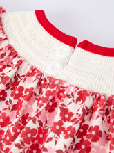 Load image into Gallery viewer, Valentine&#39;s Day &quot;BE ❤ MINE&quot; Embroidered Floral Girls&#39; Romper
