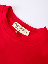 Load image into Gallery viewer, Valentine Red Plaid Boys Set with Applique Heart Dog Detail
