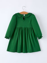 Load image into Gallery viewer, Girls St. Patrick’s Day Shamrock Puppy Smocked Dress
