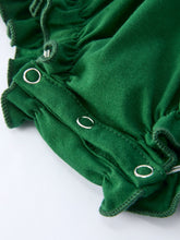 Load image into Gallery viewer, Girls St. Patrick’s Day Shamrock Puppy Smocked Romper
