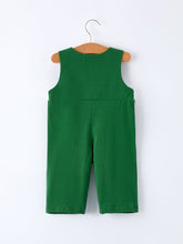 Load image into Gallery viewer, Boys St. Patrick’s Day Shamrock Puppy Smocked Romper
