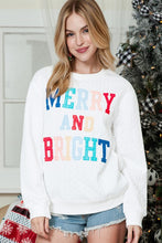 Load image into Gallery viewer, Merry Cable Knit Pullover Sweatshirt
