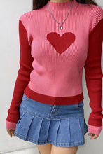 Load image into Gallery viewer, Ribbed heart sweater
