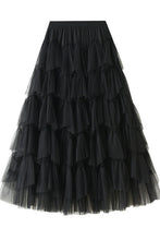 Load image into Gallery viewer, Tiered chiffon midi skirt
