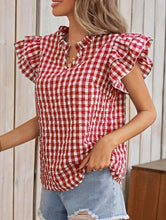 Load image into Gallery viewer, Gingham blouse
