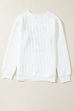 Load image into Gallery viewer, LOVE Chenille Embroidered Pullover Sweatshirt
