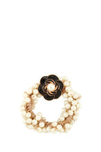 Load image into Gallery viewer, Flower Charm Pearl Hair Tie
