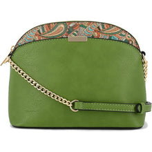 Load image into Gallery viewer, Paisley Accent Small Dome Crossbody Bag
