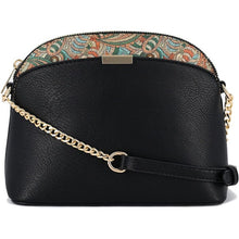 Load image into Gallery viewer, Paisley Accent Small Dome Crossbody Bag
