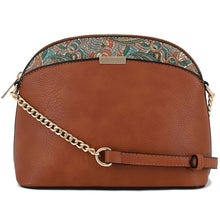 Load image into Gallery viewer, Paisley Accent Small Dome Crossbody Bag
