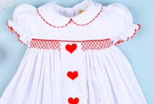 Load image into Gallery viewer, Lovely Geometric Smocked Dress Valentine
Dress
