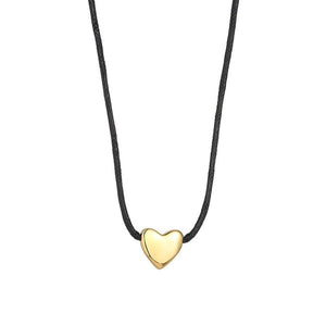 HEART CHARM ROPE NECKLACE