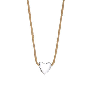 HEART CHARM ROPE NECKLACE