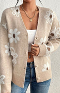 Floral Pattern Cardigan