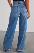 Load image into Gallery viewer, High Waisted Denim Wide Leg Jeans
