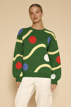 Load image into Gallery viewer, Christmas tree ornament knit sweater
