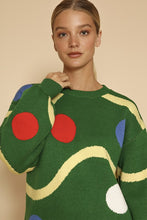 Load image into Gallery viewer, Christmas tree ornament knit sweater
