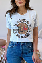 Load image into Gallery viewer, Game Day Leopard Helmet Biggest Fan Tee
