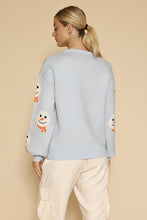 Load image into Gallery viewer, All over snowman holiday knit sweater
