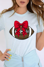 Load image into Gallery viewer, Red Bow Football Graphic Tee
