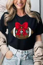 Load image into Gallery viewer, Red Bow Football Graphic Tee
