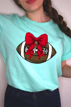 Load image into Gallery viewer, Red Bow Football Graphic Tee
