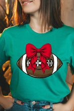 Load image into Gallery viewer, Red Bow Football Graphic Tee
