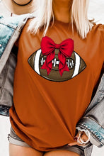 Load image into Gallery viewer, Red Bow Football Graphic Tee
