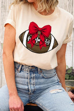 Load image into Gallery viewer, Red Bow Football Graphic Tee
