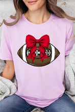 Load image into Gallery viewer, Red Bow Football Graphic Tee
